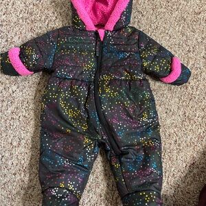 Colorful Baby Snowsuit with Hood